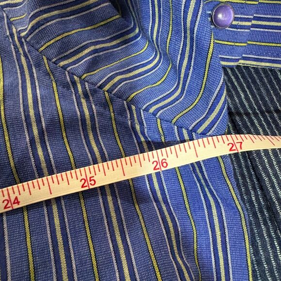 Panhandle Slim Western Snap Shirt Men 17½-34 Classic Stripes Cottagecore - Picture 5 of 7